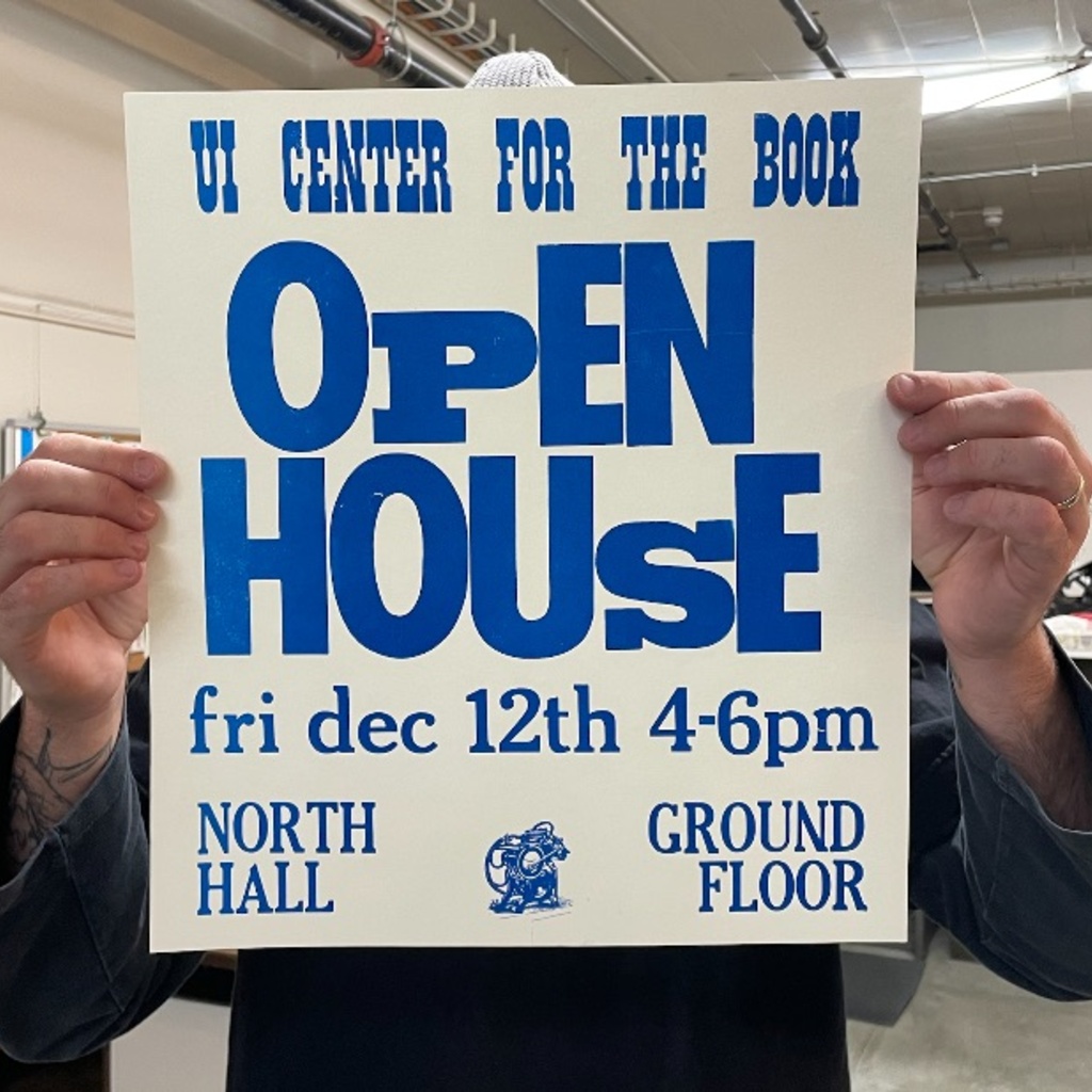 UI Center for the Book Open House promotional image