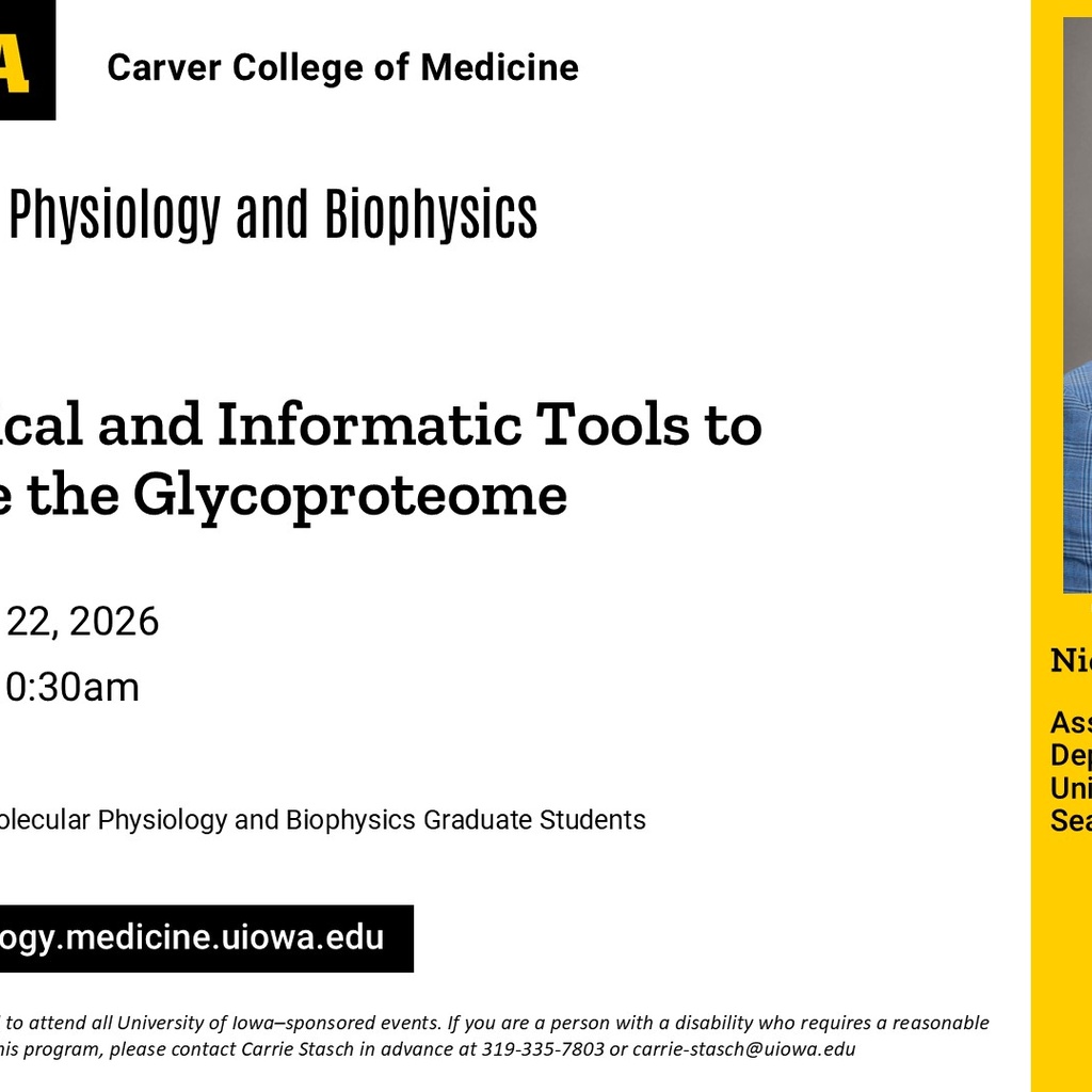 Molecular Physiology and Biophysics Seminar, Nicholas Riley, PhD promotional image